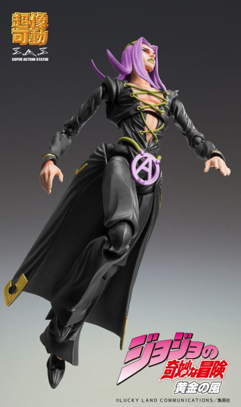 JoJo's Bizarre Adventure Part 5 Super Action Action Figure Chozokado Leone Abbacchio Black Ver. 16 c 6