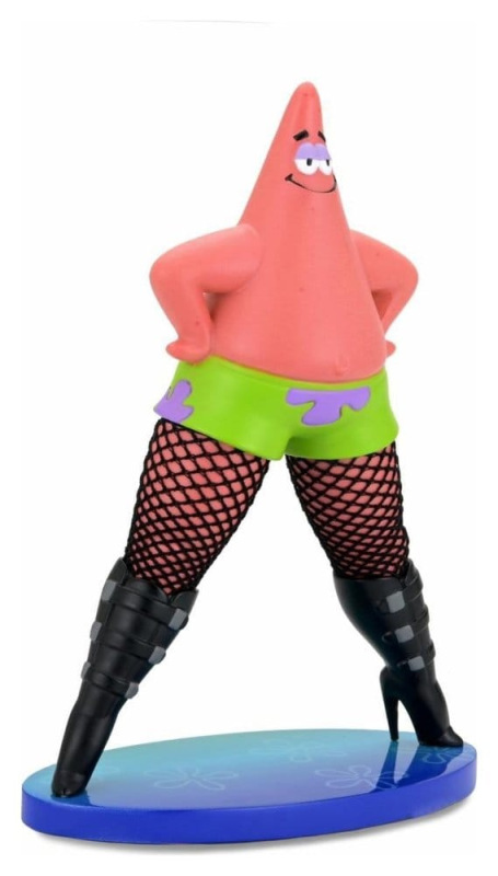 SpongeBob SquarePants Goofy Goober Rock Art Figure Patrick Star in Fishnets 15 cm 3