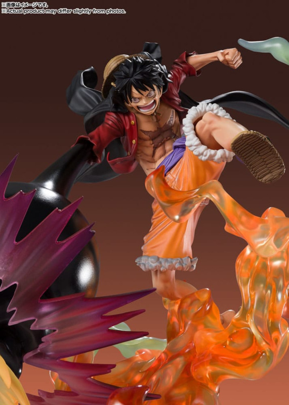 One Piece FiguartsZERO PVC Statue (Extra Battle) Luffy Red Roc 45 cm 7