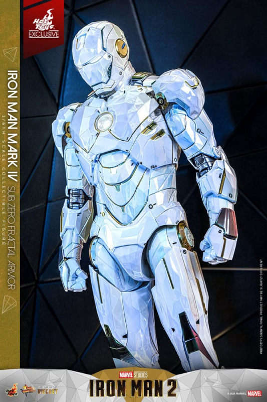 Iron Man 2 Movie Masterpiece Diecast Action Figure 1/6 Iron Man Mark IV (Sub-Zero Fractal Armor) Hot 4