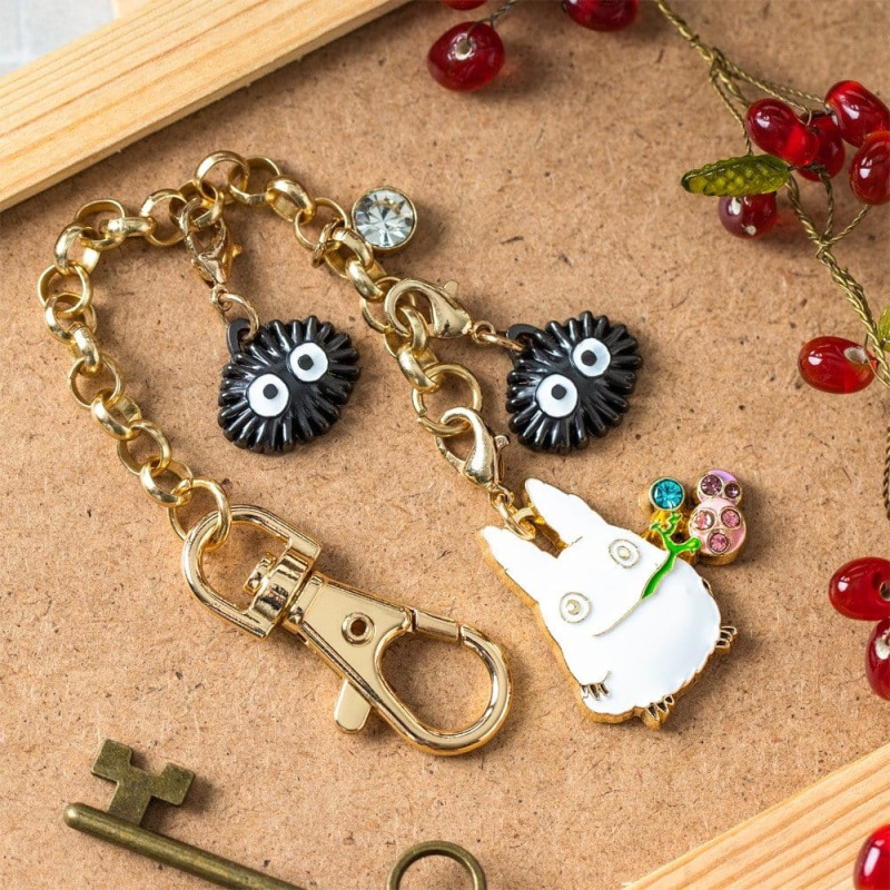 My Neighbor Totoro Charm Chain Keychain Small Totoro & Fruits