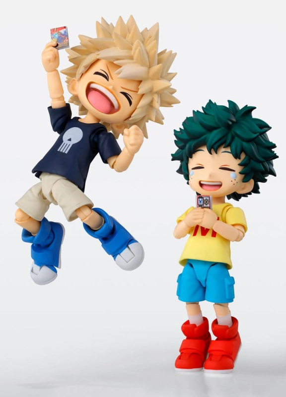 My Hero Academia S.H.Figuarts Action Figure Izuku Midoriya & Katsuki Bakugo -Childhood Set- 9 cm 8