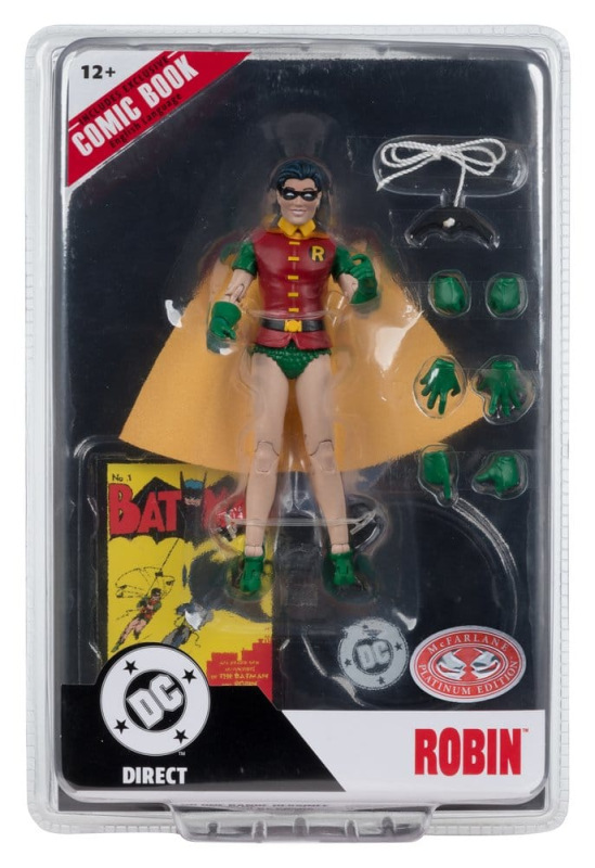 DC Direct Page Punchers Action Figure Robin Dick Grayson (Batman #1) (Red Platinum Edition) 14 cm 7