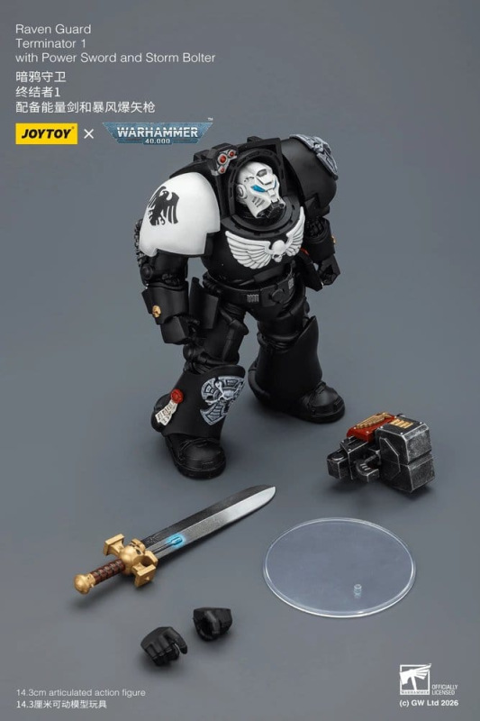Warhammer 40,000 Action Figure Raven Guard Terminator 1 with Power Sword and Storm Bolter 14 cm 4