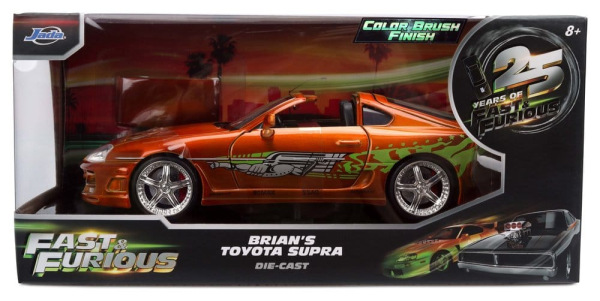Fast & Furious Diecast Model 1/24 Anniversary Toyota Supra 9 cm 10