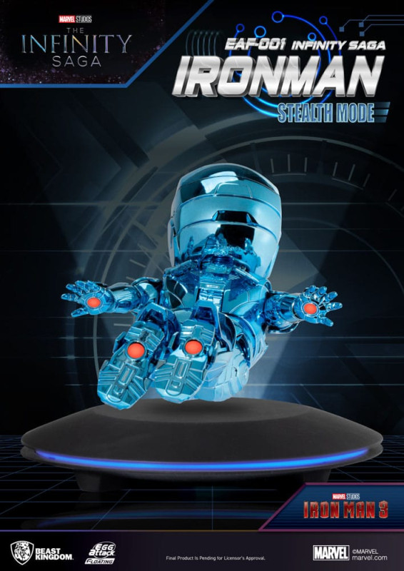 Marvel Egg Attack Floating Figure The Infinity Saga Ironman Stealth Mode 16 cm 3