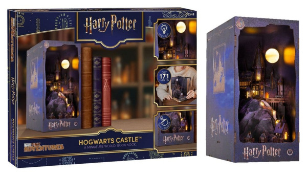 Harry Potter Tiny Adventures Book Nook Mini Diorama Hogwarts Castle 18 cm
