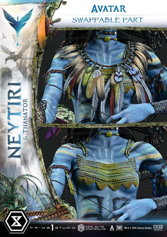 Avatar (Film) Real Elite Masterline Series Statue 1/4 Neytiri & Thanator 75 cm 5