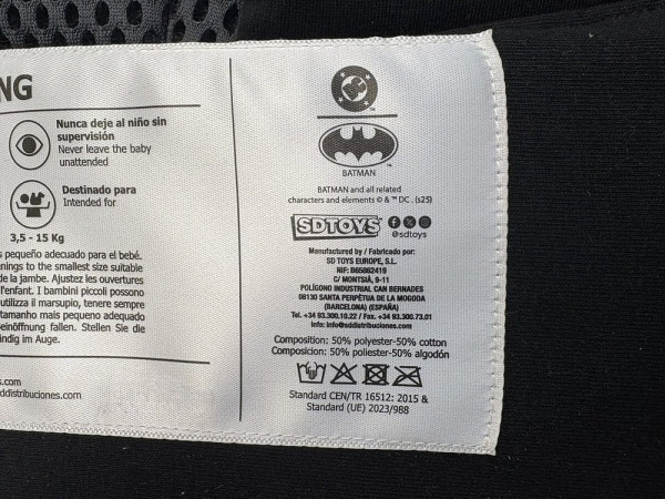 Batman Hero Carrier Baby Carrier DC Universe 27 cm 2