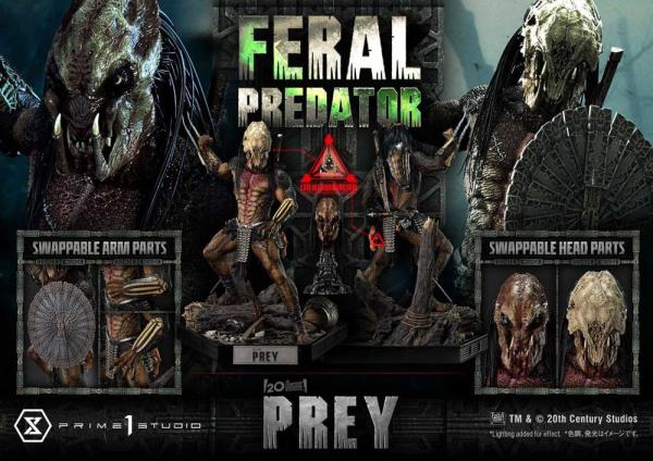 Prey (Movie) Museum Masterline Series Statue 1/3 Feral Predator 89 cm 3