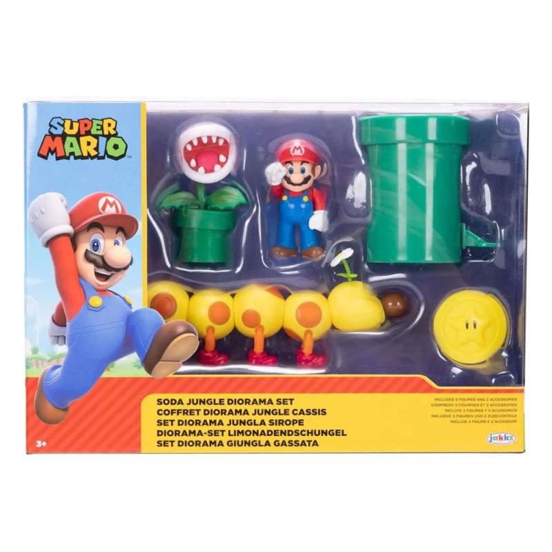 World of Nintendo Super Mario Diorama Playset Soda Jungle 6 cm 1