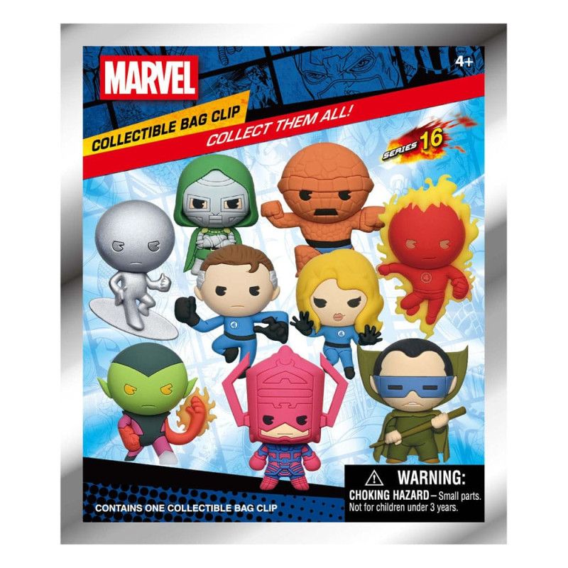 Fantastic Four 3D Foam Bag Clips Display (24) 1