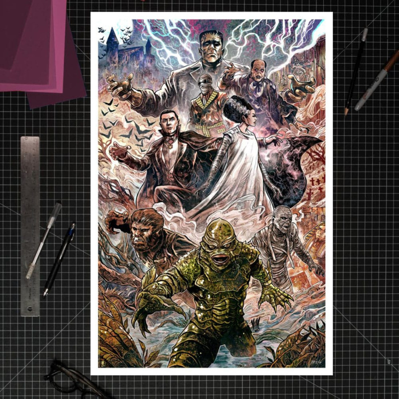 Universal Monsters Art Print Universal Monsters by Vincenzo Riccardi 61 x 41 cm - unframed 1