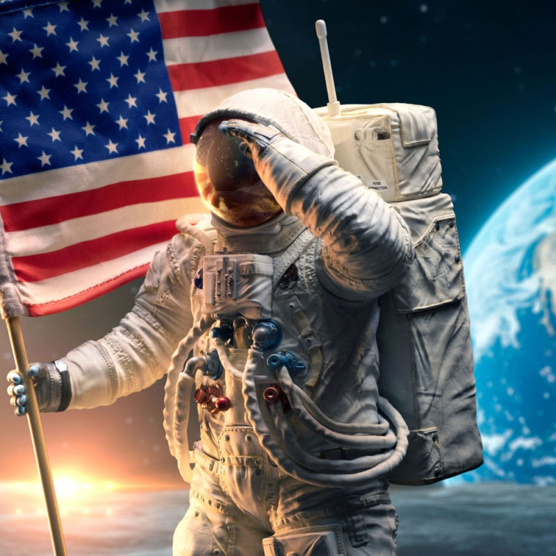 NASA Art Scale Statue 1/10 Apollo 11 Astronaut 23 cm 5