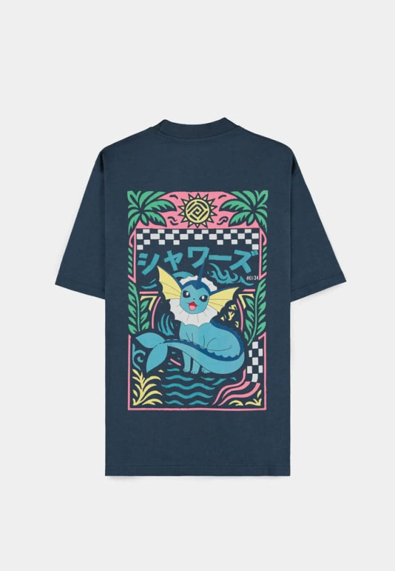 Pokémon T-Shirt Navy Vaporeon Size XL 3