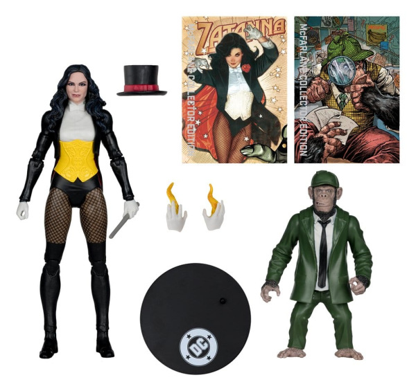 DC Multiverse McFarlane Action Figure Zatanna with Detective Chimp Collector Edition #53 18 cm 1