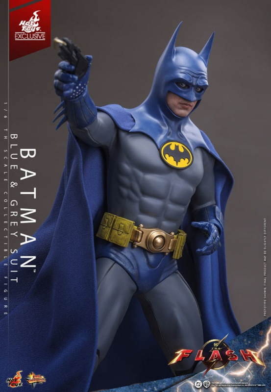 The Flash Movie Masterpiece Action Figure 1/6 Batman (Blue & Grey Suit) Limited Edition Hot Toys Exc 10