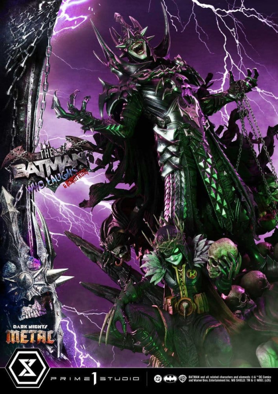 DC Comics Museum Masterline Statue 1/3 Dark Nights: Death Metal The Batman Who Laughs & Robin King D 12