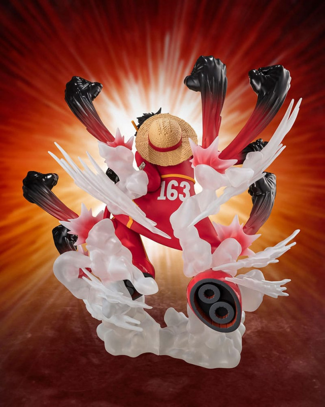 One Piece Figuarts ZERO Extra Battle PVC Statue Monkey D. Luffy -Gum Gum Hawk Gatling- 19 cm 2