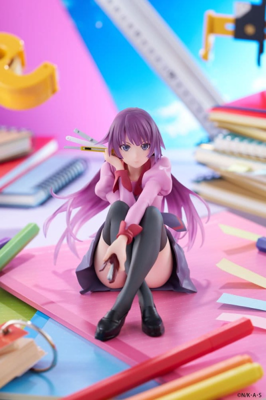 Monogatari PVC Statue Desktop Cute Figure Hitagi Senjougahara 13 cm 1