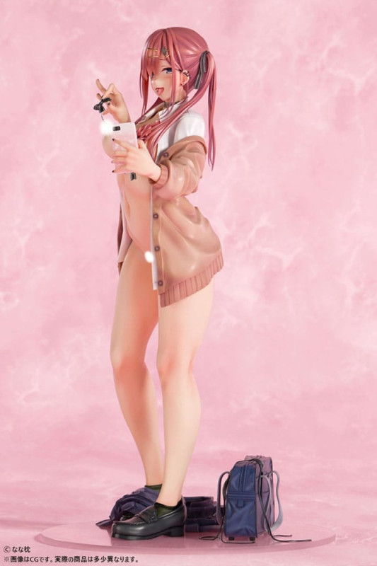 Original Character Statue 1/5 Red-Haired Gyaru-Chan Bare Face Ver. Illustration by Nanamakura 29 cm 12