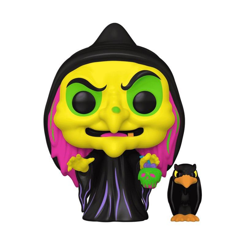 Snow White POP & Buddy! Animation Vinyl Figure Disguised Evil Queen with Raven (Black Light) Exclusi