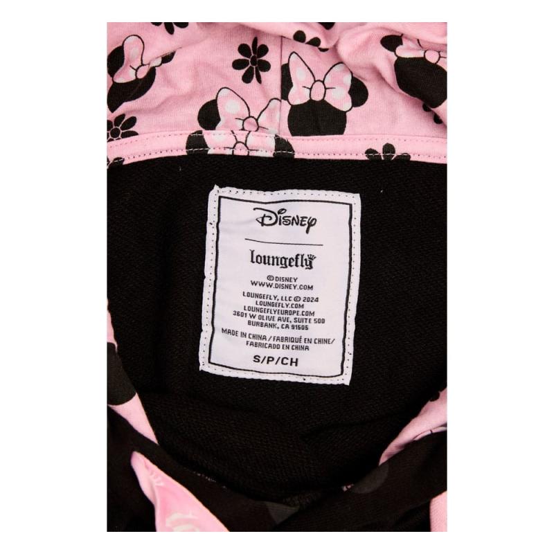 Disney by Loungefly Hoodie Sweater Unisex Minnie Rocks the Dots Florals Size XL 8