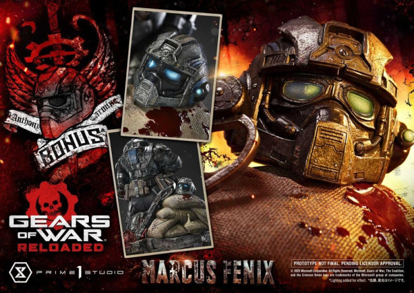 Gears of War: Reloaded Real Elite Masterline Series Statue 1/3 Marcus Fenix Ultimate Bonus Version 9 2