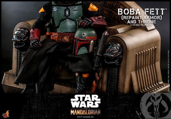 Star Wars: The Mandalorian Action Figure 1/6 Boba Fett Repaint Armor and Throne Special Edition 30 c 7