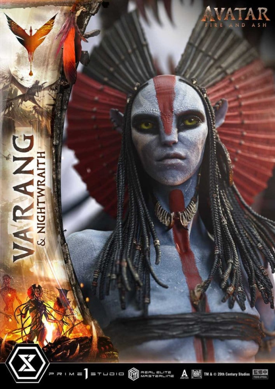 Avatar: Fire and Ash (Film) Real Elite Masterline Series Statue 1/4 Varang & Nightwraith Avatar Lega 10