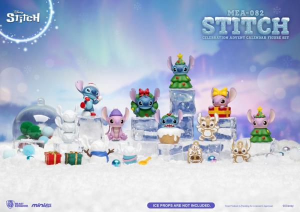 Lilo & Stitch Mini Egg Attack Advent Calendar Stitch celebration Figure Set (Cookie) 10 cm