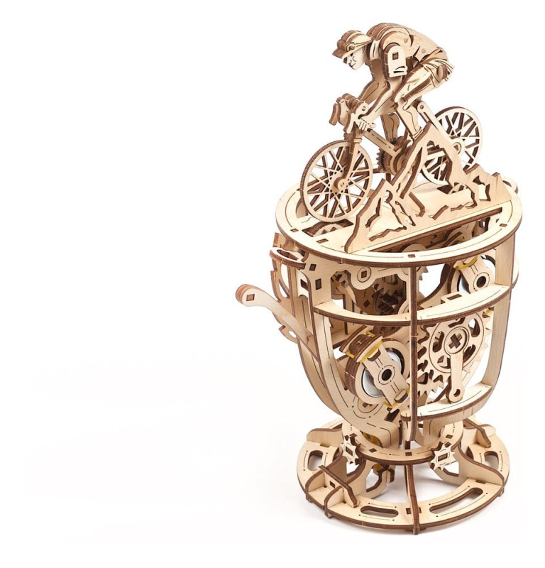 Ugears 3D Wooden Puzzle Automaton Cyclist 14