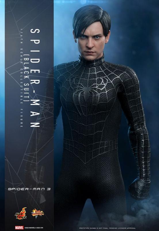 Spider-Man 3 Movie Masterpiece Action Figure 1/6 Spider-Man (Black Suit) 30 cm