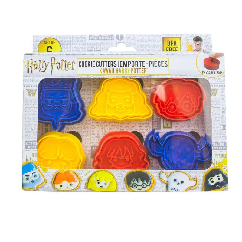 Harry Potter Cookie Cutter / Cookie Stamp 6-Pack Kawaii 2