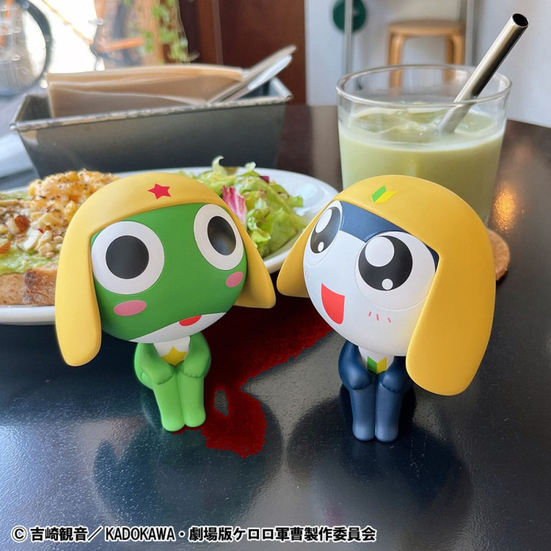 Sergeant Frog Look Up PVC Statue Keroro & Tamama Set (with gift) 11 cm 5