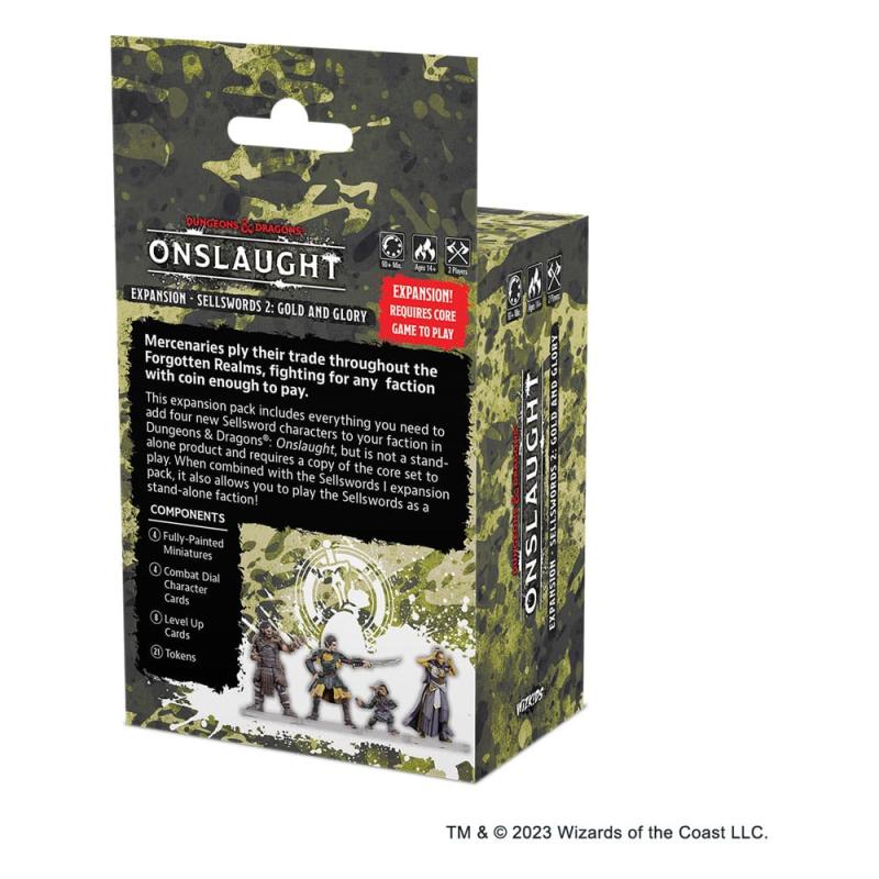 Dungeons & Dragons Game Expansion Onslaught Expansion - Sellswords 2 - Gold and Glory *English Versi