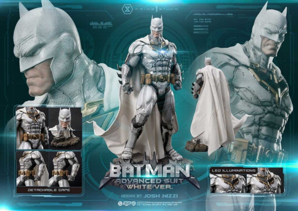 DC Comics Ultimate Museum Masterline Statue Batman Advanced Suit White Version (Design By Josh Nizzi 11