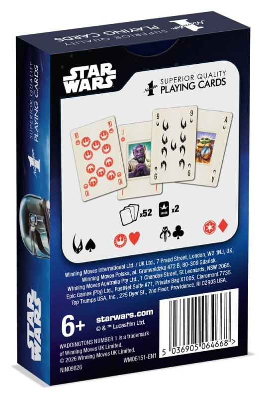 Star Wars Playing Cards The Mandalorian and Grogu *English Version* 4