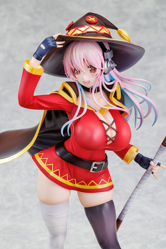 Super Sonico x Konosuba PVC Statue 1/7 Super Sonico Megumin collaboration Ver. 25 cm 8