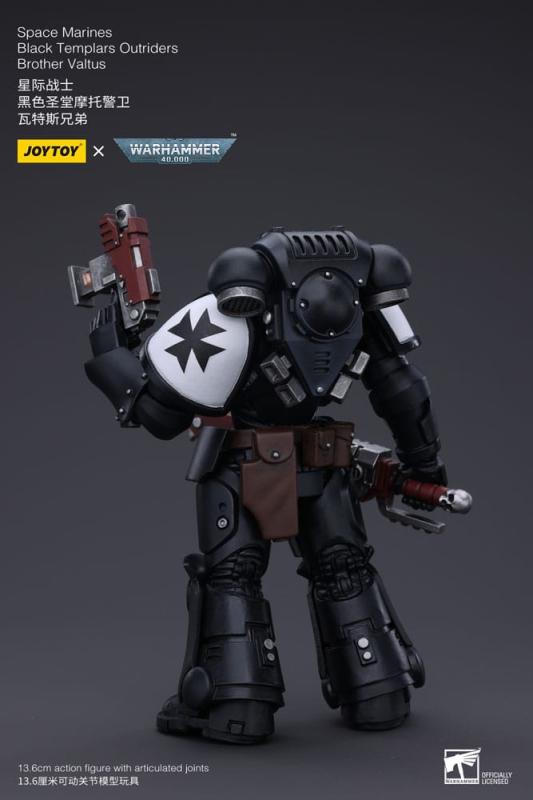 Warhammer 40k Action Figure 1/18 Space Marines Black Templars Outriders Brother Valtus 14 cm 2