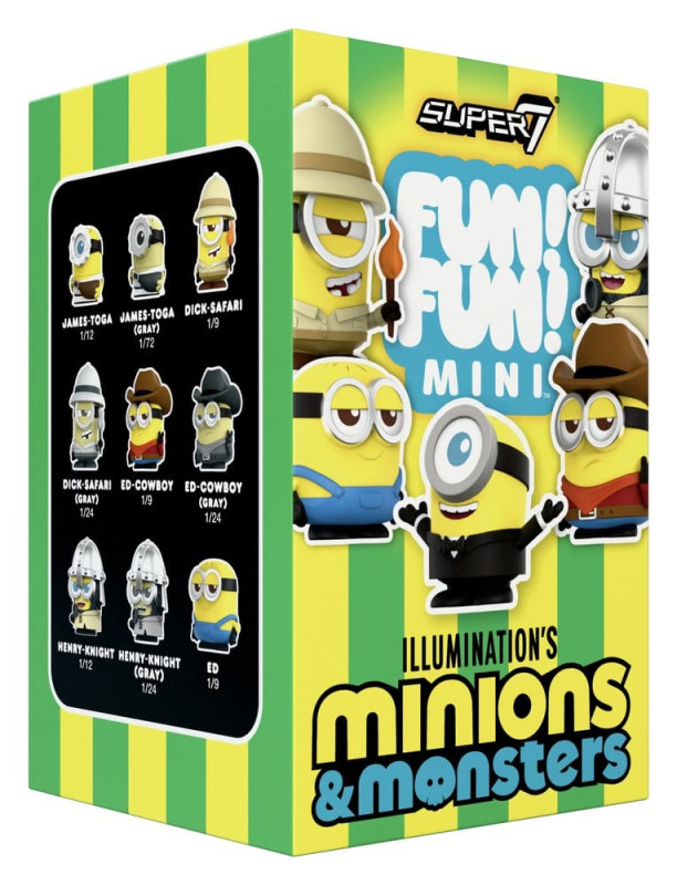 Minions Fun! Fun! Mini Figures Wave 01 Minions & Monsters Blind Box Display (9) 1