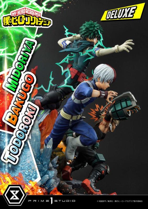 My Hero Academia Statue Midoriya, Bakugo & Todoroki Deluxe Bonus Version 69 cm 11