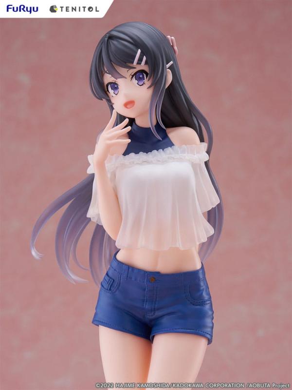 Rascal Does Not Dream of Bunny Girl Senpai Tenitol PVC Statue Mai Sakurajima 29 cm