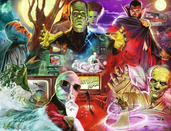 Universal Monsters Jigsaw Puzzle (2000 pieces) 1