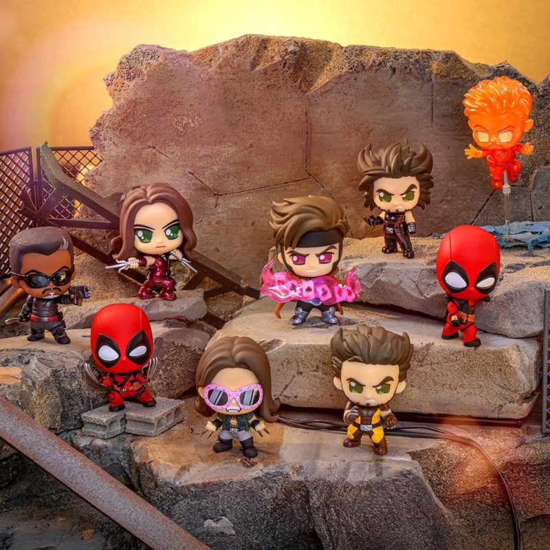 Deadpool & Wolverine Cosbi Mini Figures 9 cm Series 2 Blind Box Display (8) 1
