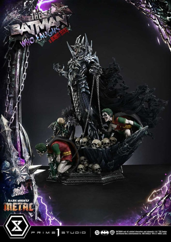 DC Comics Museum Masterline Statue 1/3 Dark Nights: Death Metal The Batman Who Laughs & Robin King 8 8