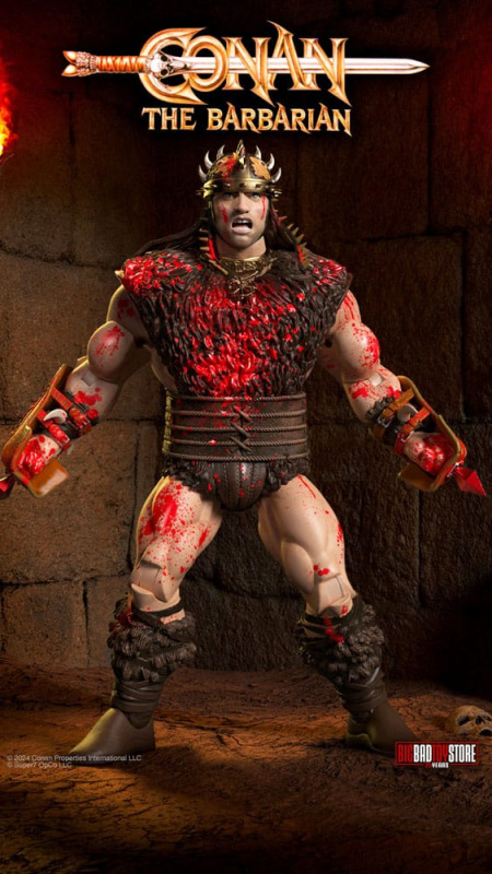 Conan the Barbarian Ultimates Action Figure Conan Blood Soaked Pit Fighter 18 cm 5