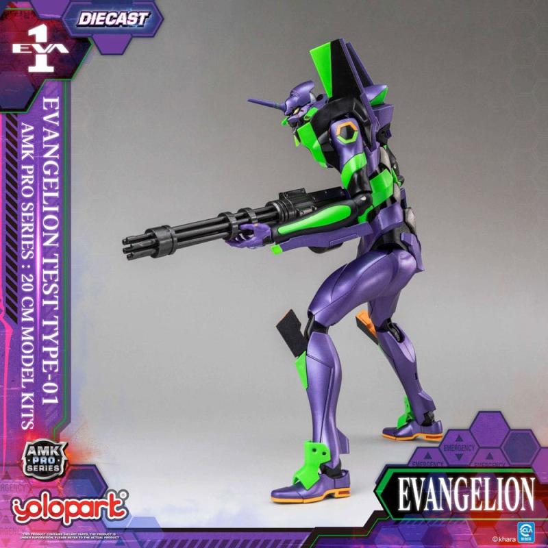 Neon Genesis Evangelion AMK Pro Series Plastic Model Kit Eva-01 Test Type 20 cm 10