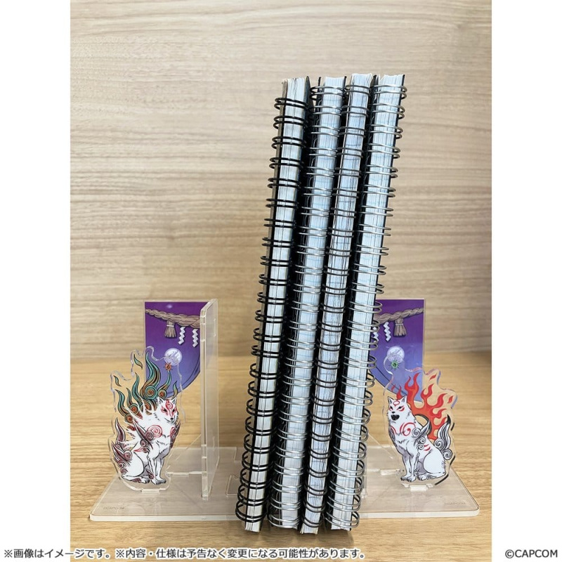 Okami 20th Anniversary Reprint Art Project Acrylic Bookends 14 cm 3