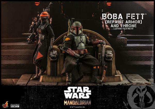 Star Wars: The Mandalorian Action Figure 1/6 Boba Fett Repaint Armor and Throne Special Edition 30 c 12